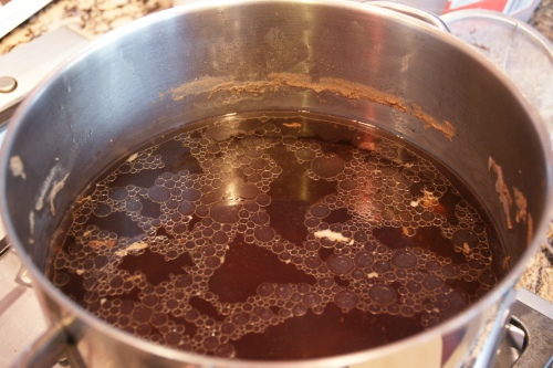 Strain the liquid before boiling!