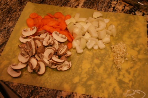 Easy cuts-- no julienned carrots or small dice onion!